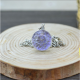 Blütenschmuck-Halskette, violett