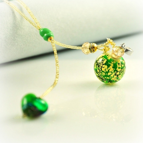 Dreaming Beads, grün, Aroma-Schmuck Halskette
