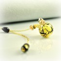 Dreaming Beads, gelb-schwarz, Aroma-Schmuck Halskette Duftschmuck z...