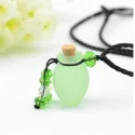Phiole, grün, Aroma-Schmuck Halskette Duftschmuck zur Aroma-Therapi...