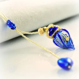 Circling Gem, blau, Aroma-Schmuck Halskette Duftschmuck online kaufen