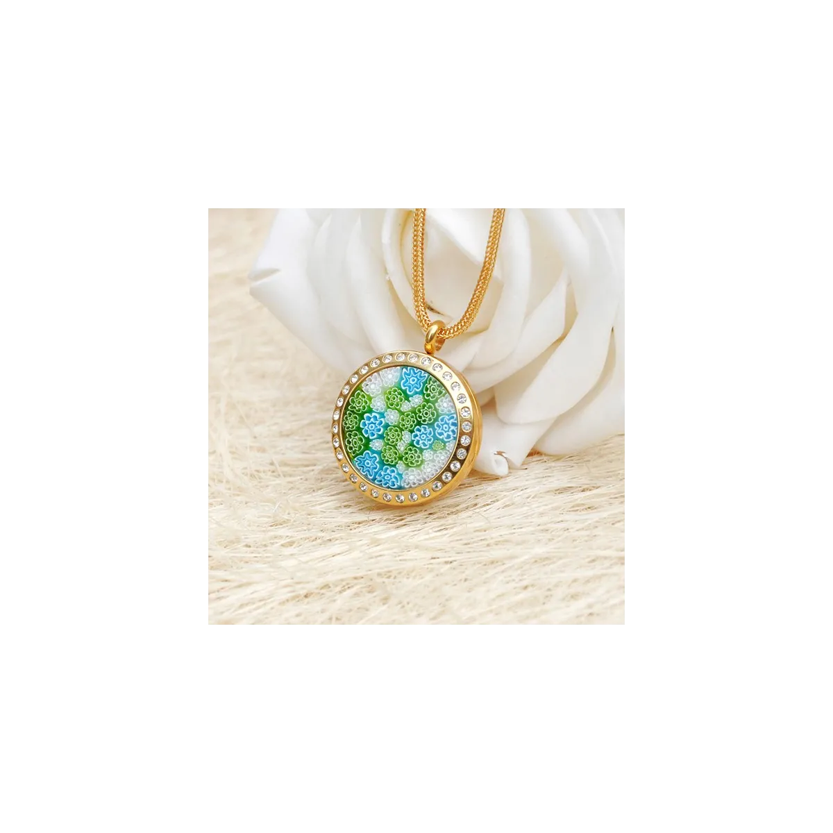 Medaillonkette Round, Aroma-Schmuck Halskette online kaufen