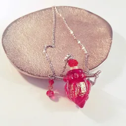 Twisting, rot, Aroma-Schmuck Halskette online kaufen