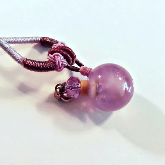 Gemstone, lila, Aroma-Schmuck Halskette online kaufen