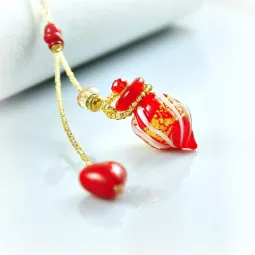 Circling Gem, rot, Aroma-Schmuck Halskette online kaufen