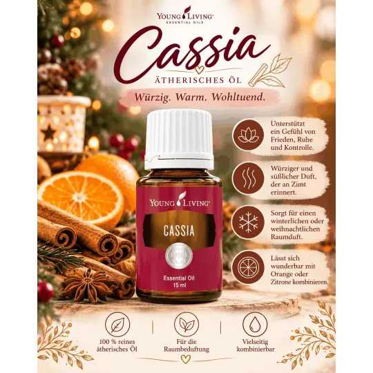 Cassia, ätherisches Öl von Young Living bei Naturessenzen online in Österreich und Deutschland bestellen.